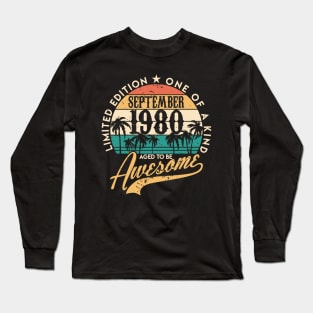 40th birthday gifts for men and women September 1980 gift 40 Long Sleeve T-Shirt